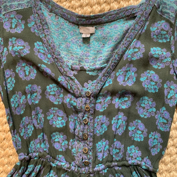 Ecote Helena Printed Long-Sleeve Romper - Picture 5 of 8